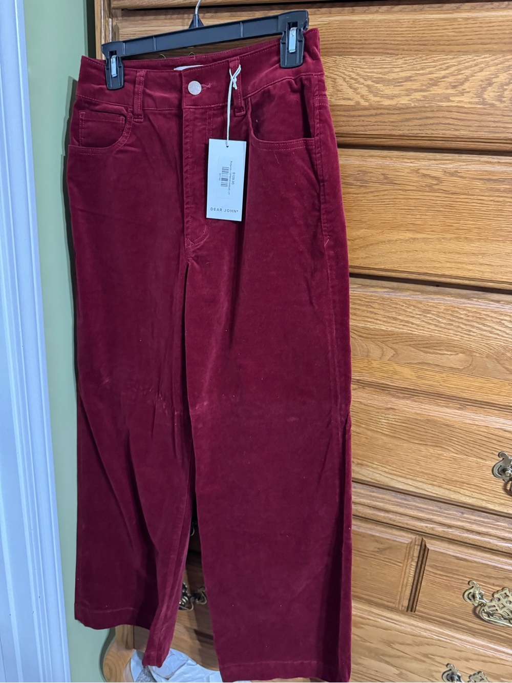 Dear John Burgundy Corduroy Trousers